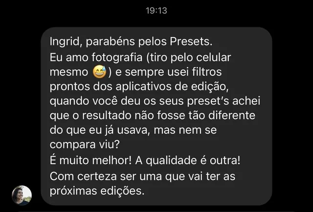 Depoimento de aluna 4
